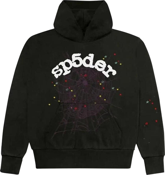 Sp5der Logo Hoodie 'Black'
