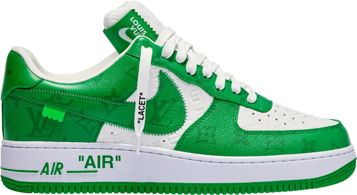 Louis Vuitton x Air Force 1 Low 'White Gym Green'
