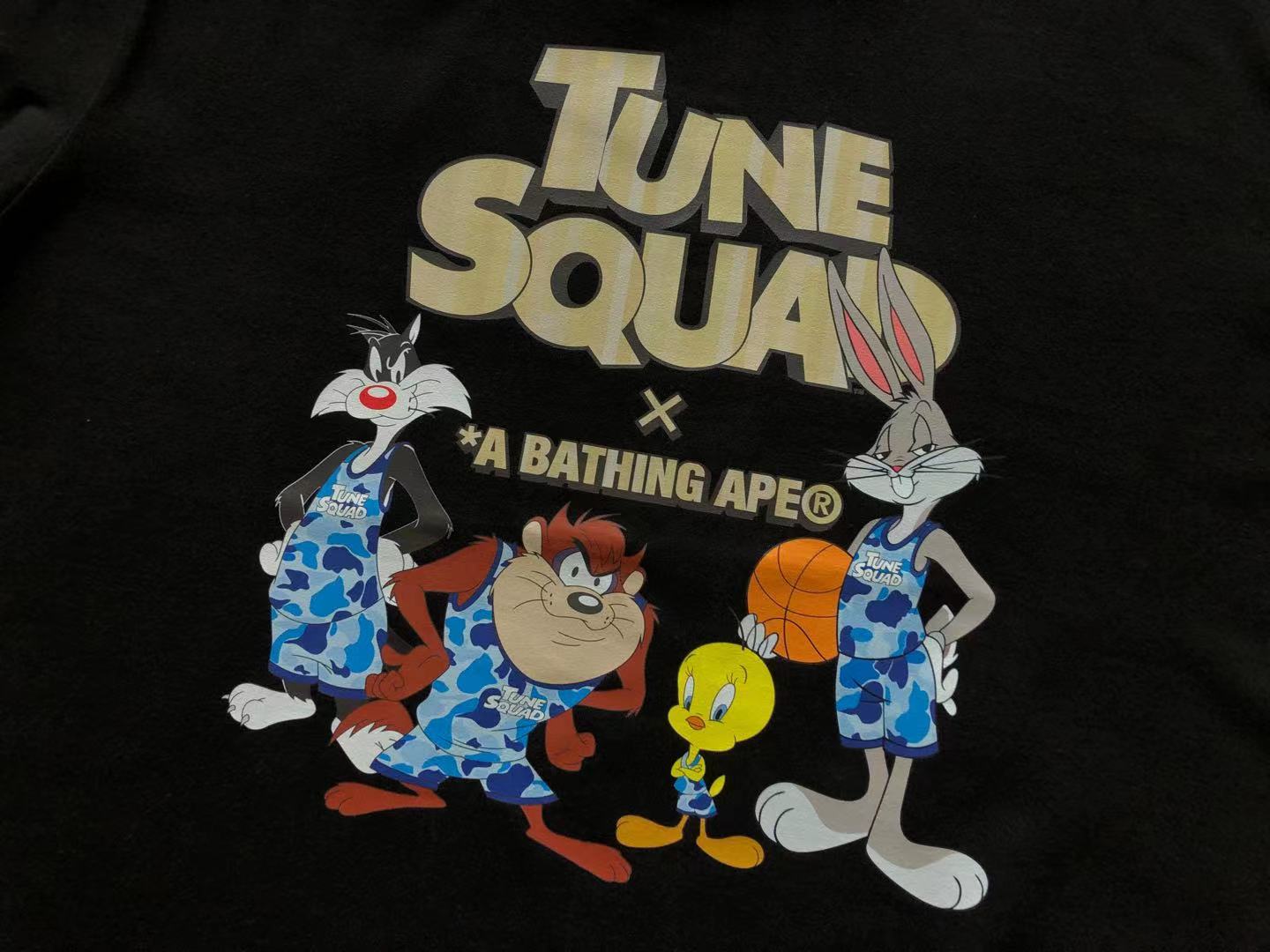 Bathing Ape Bape Tee tune squad 222 Hk472975