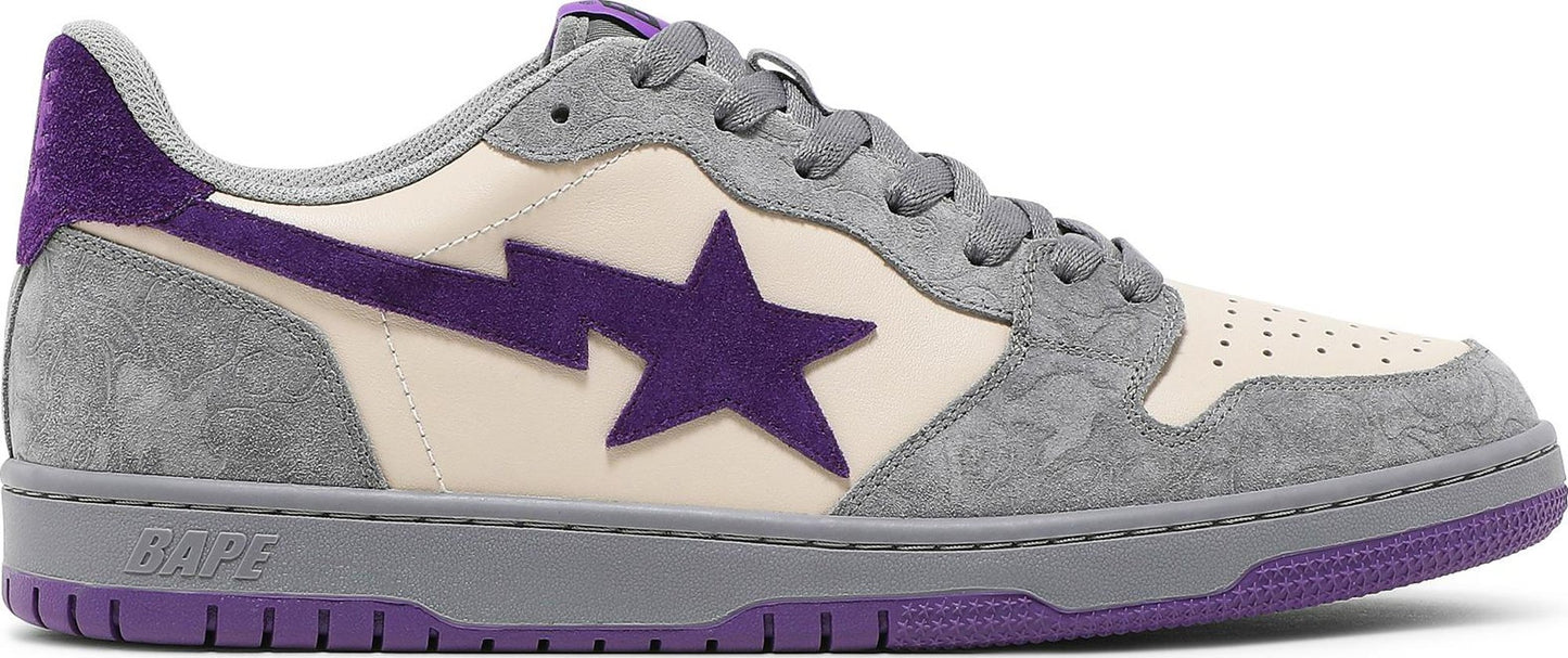 A Bathing Ape Court Sta Mist Grey Royal Purple