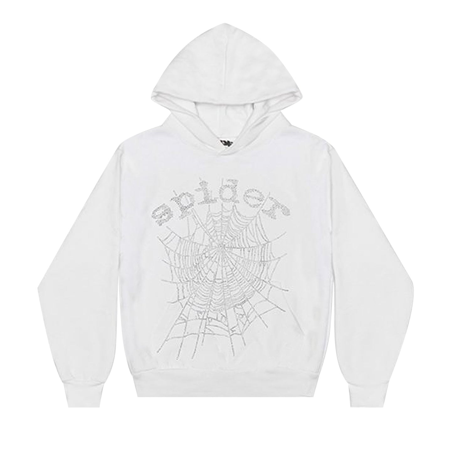 Sp5der OG Rhinestone Hoodie 'White'