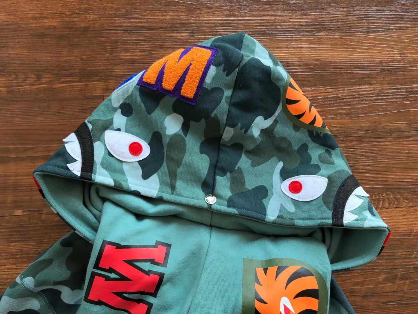 Bape hoodie full zip double hood HY-2100714