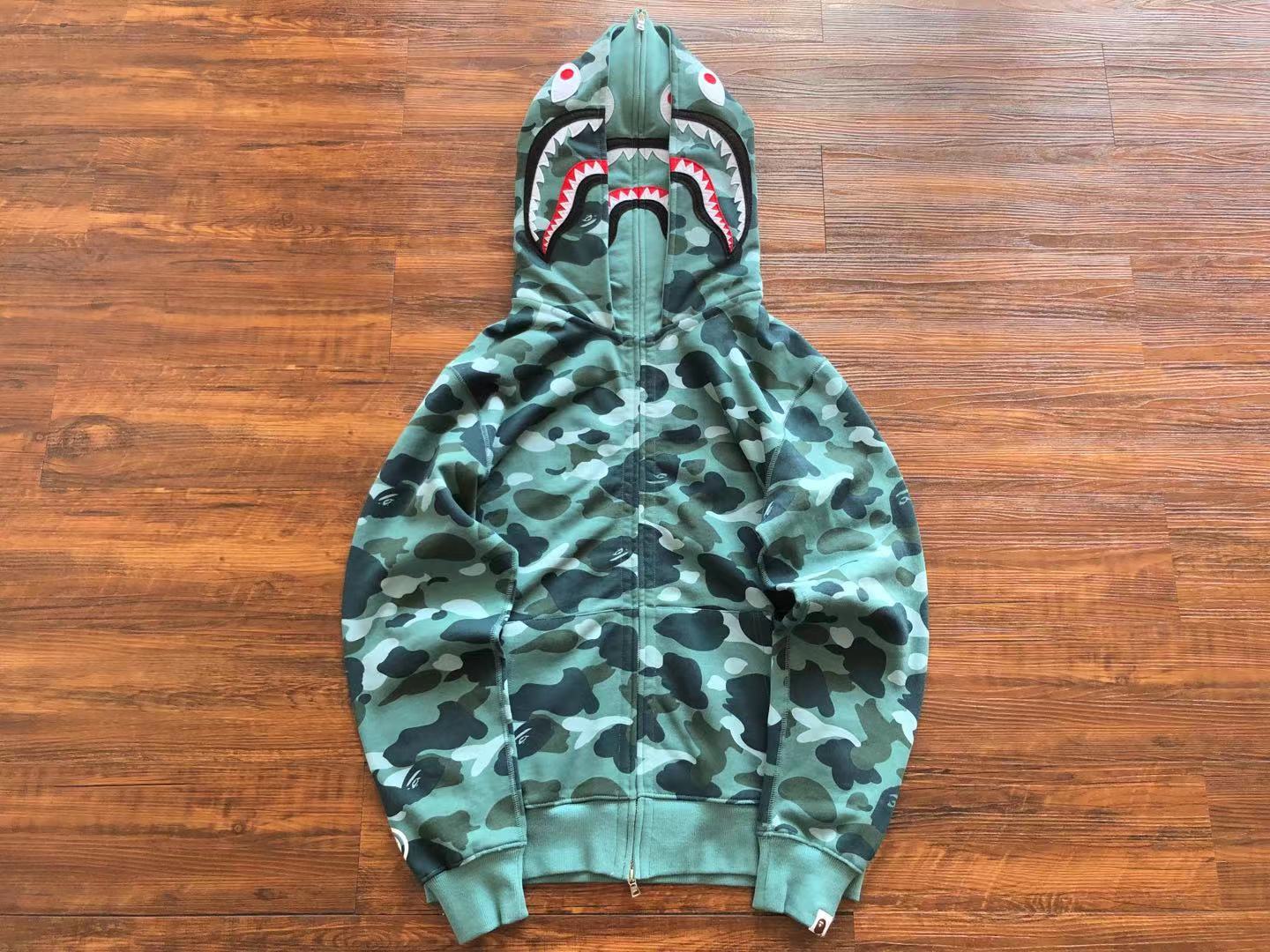 Bape hoodie full zip double hood HY-2100714