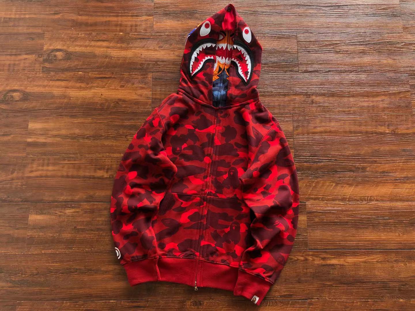 Bape hoodie full zip double hood HY-2101810