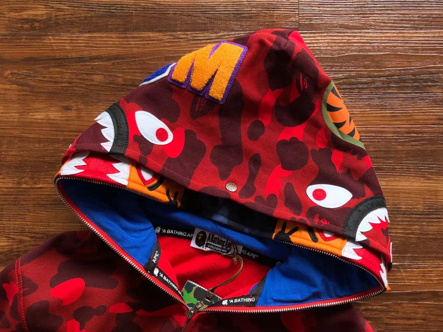 Bape hoodie full zip double hood HY-2101810