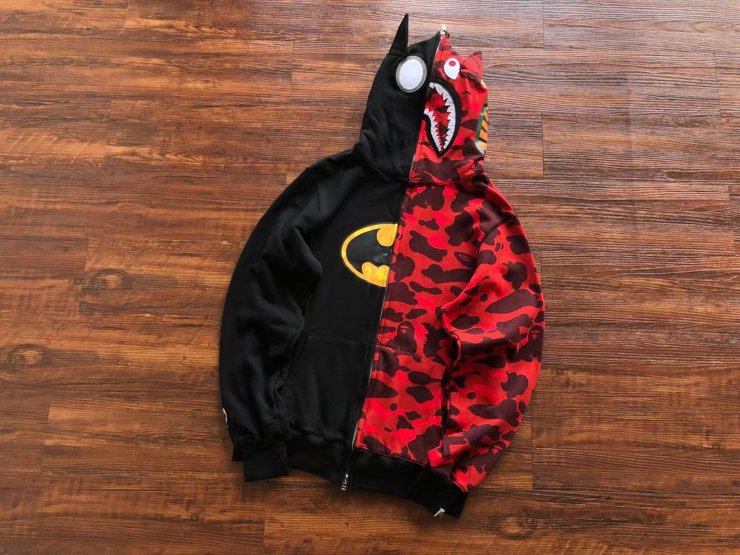 Bape hoodie full zip batman shark HY-480365-1