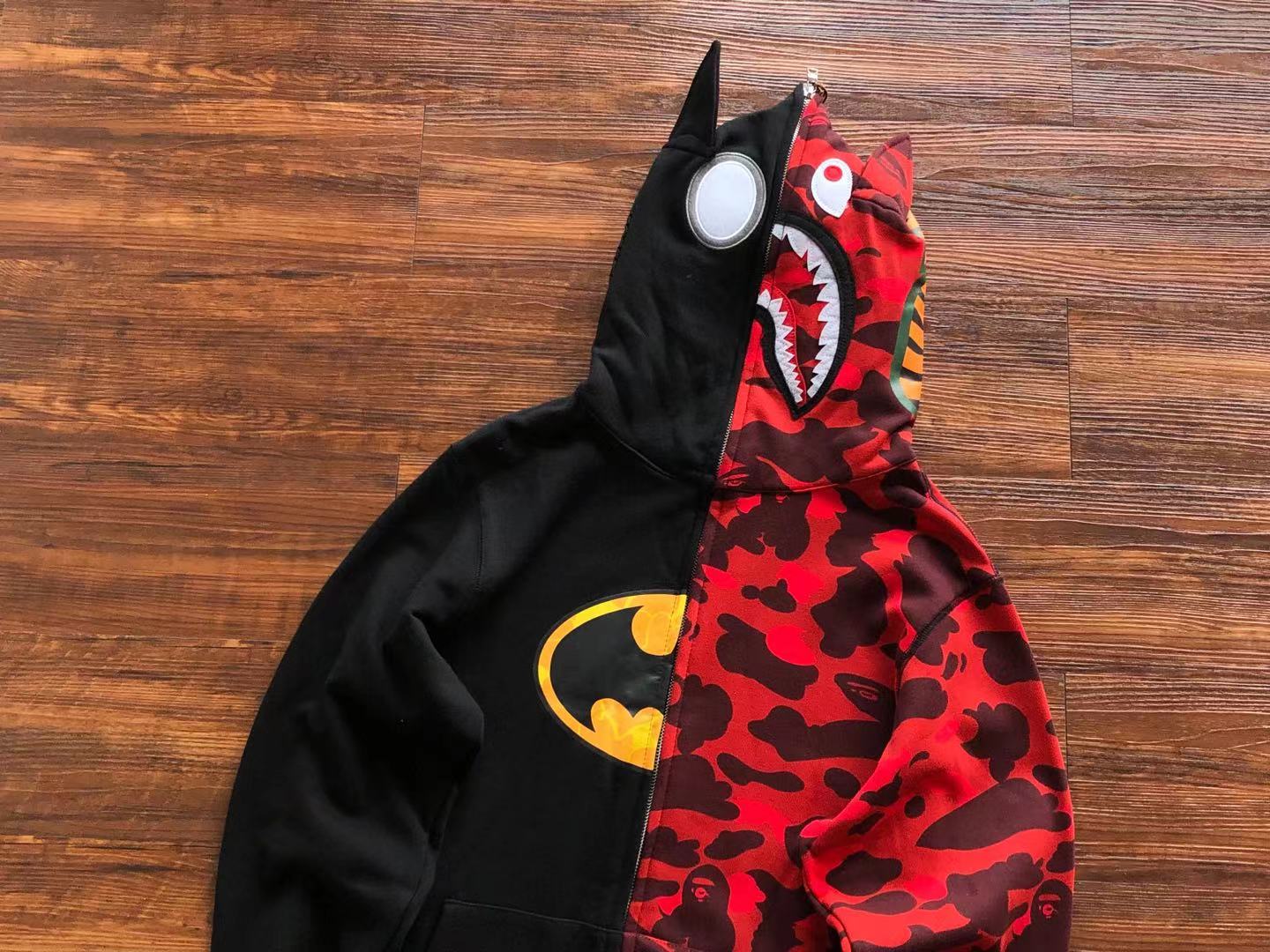 Bape hoodie full zip batman shark HY-480365-1