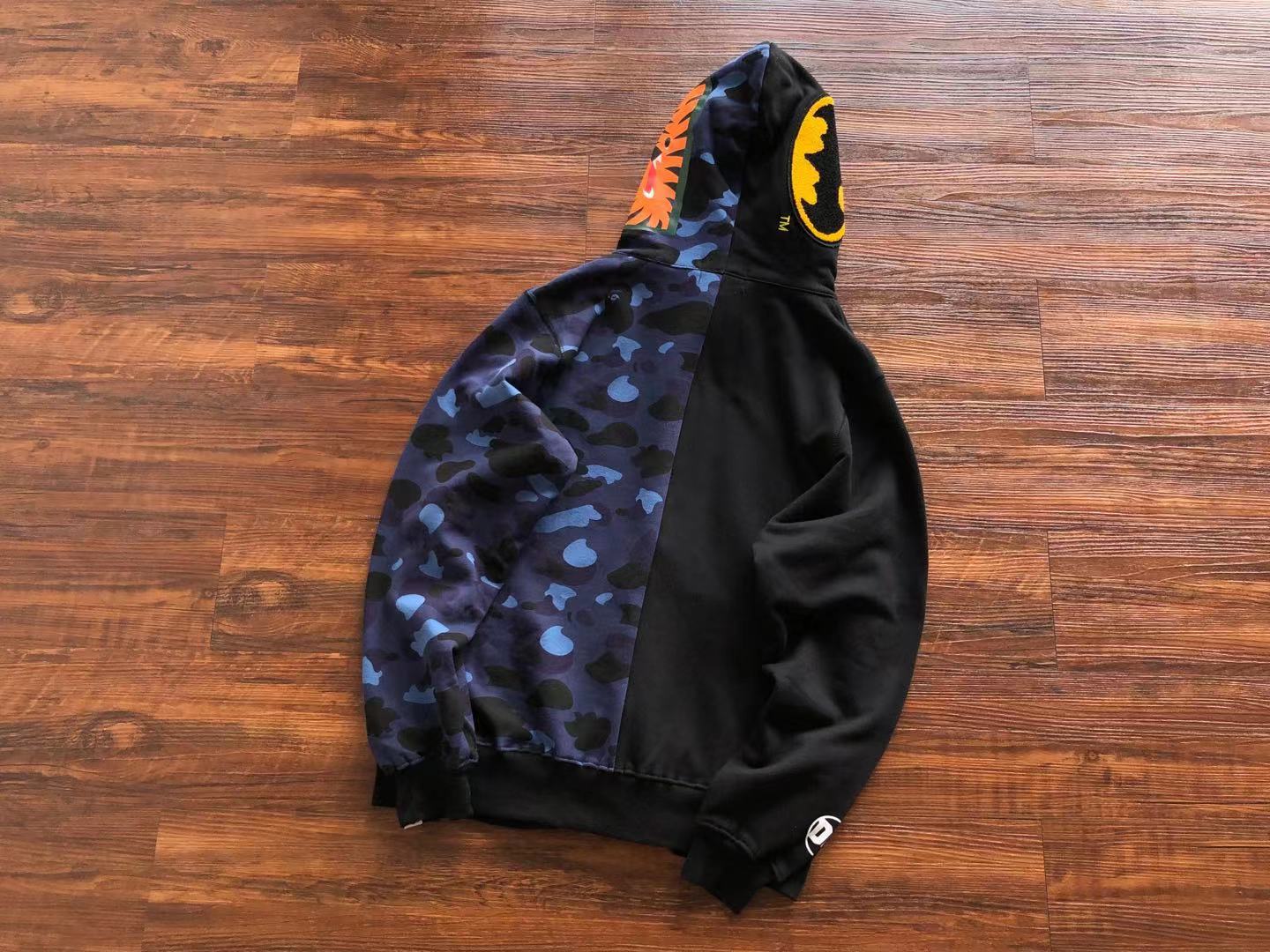 Bape hoodie full zip batman shark HY-480365