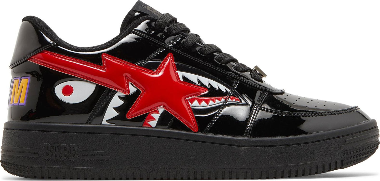 Bapesta Low M1 'Shark Face - Black Red'