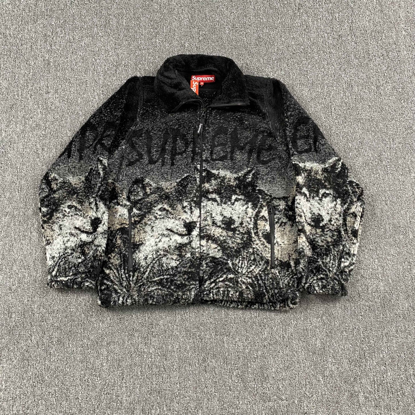 Supreme Wolf Fleece Jacket Black lg660035563350